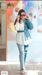 Casual Wear Denim Ladies Top