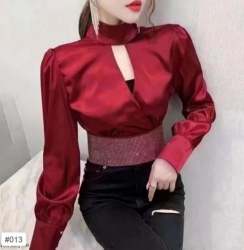 Ladies Round Neck Western wear Fancy Top 