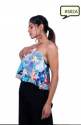 Off Shoulder Multi Color Fancy Top For Ladies  thumb 1