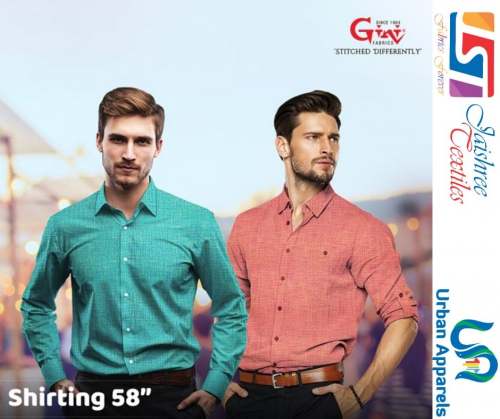 Gini Plain Shirting Fabric
