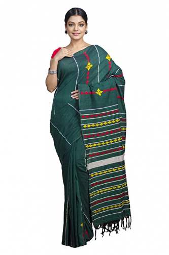 Get Embroidery kantha Cotton Saree By Tant Ghar by Tant Ghar