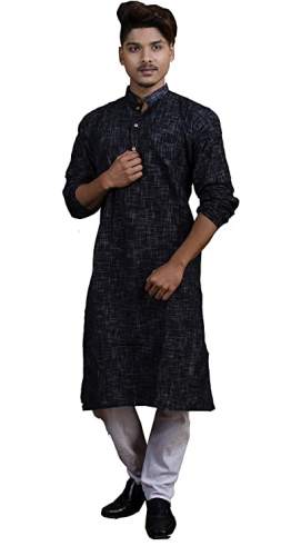 Get Full khadi cotton Kurta For Men By Tant Ghar