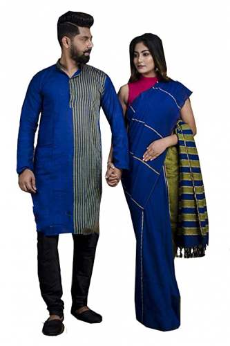 Get Khadi Handloom Cotton Couple Set At Wholesale by Tant Ghar