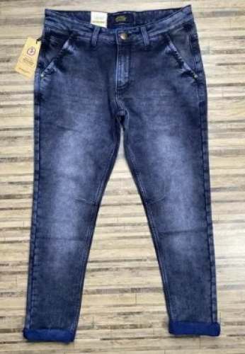 Comfort Fit Plain Lycra Denim jeans  by Ego Menswear