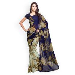 Casual Floral Print Saree for Ladies