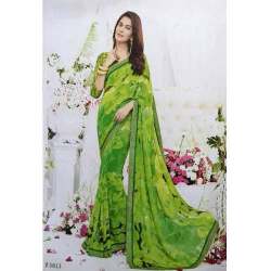 Vimal Printred Georgette Saree