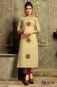 Aplic work Fancy khadi kurti thumb 13