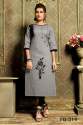 Aplic work Fancy khadi kurti thumb 16