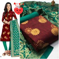 Designer Banarasi Silk Dress Material