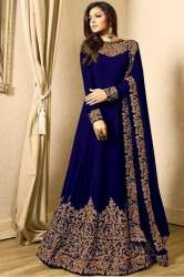 Designer Embroidered Semi Stitched suit