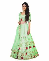 Embroidered Fancy Satin Lehenga choli