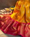 SOFT LICHI SILK SAREE thumb 3