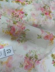 Fancy Collection Digital Floral Printed Organza Fabric