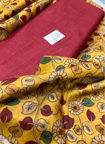 Handloom Pure Tussar Silk Salwar Suit by Akrithi