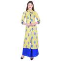 cotton-yellow-and-blue-printed-long-kurta