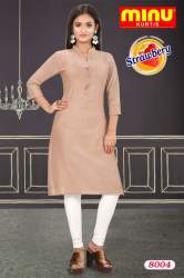 Handloom Fabric Long Kurtis with Pocket