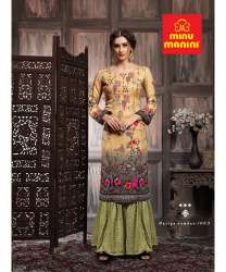 Pashmina Fabric Digital Pattern Winter Kurtis by Manini Fashion