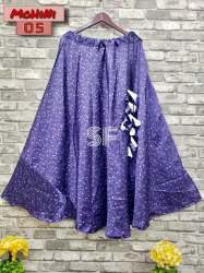 Designer heavy Satin Silk Skirt