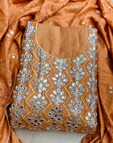 Designer Jam Silk Dress Material 