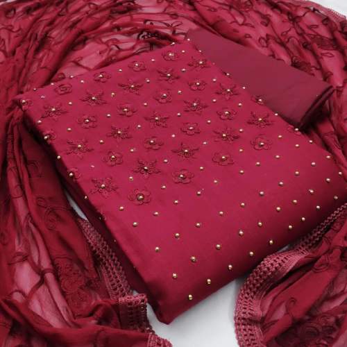 Embroidery Work Dress Material 