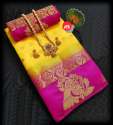Exclusive Butta Tussar silk saree thumb 1