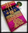Exclusive Butta Tussar silk saree thumb 3