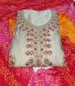 Jaam Silk Embroidered Dress Material  thumb 1