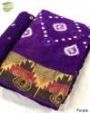 Pure Bandhani Cotton Silk saree thumb 1