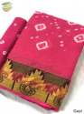 Pure Bandhani Cotton Silk saree thumb 3