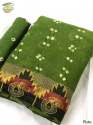 Pure Bandhani Cotton Silk saree thumb 4