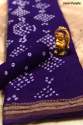 Stylish Cotton Silk Bandhani saree thumb 1
