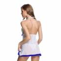 IGNOTO Babydoll Nightwear For Women (144WHT-BLU) thumb 1