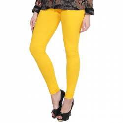 Premium Churidar Ankle Length Leggings(HOT.YLW)