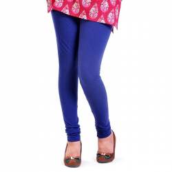 Premium Churidar Ankle Length Leggings(LG-PLN-BLU)