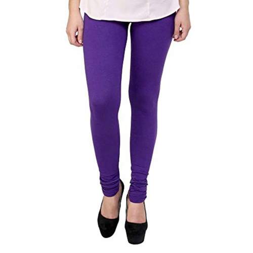 Premium Churidar Ankle Length Leggings(LG-PLN-PPL) by KATIYAR ENTERPRISES