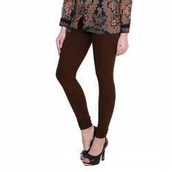 Premium Churidar Ankle Length Leggings(PLN-COFFEE)