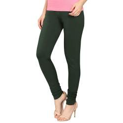 Premium Churidar Ankle Length Leggings(PLN-dGRN)