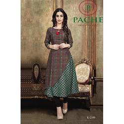 Double Layered Angrakha Kurti by PARVATI FABRICS LIMITED