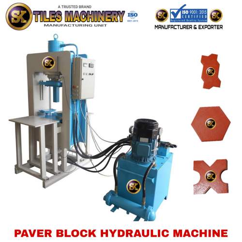 PAVER BLOCK MAKING MACHINE by SK TILES MACHINERY