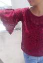 Cute Lace Maroon Top thumb 2