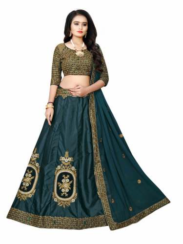 Stone work Lehenga by Shivam Enterprise