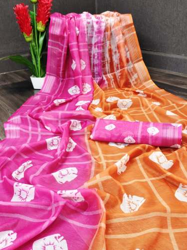 SIBORI BANDHNI SAREE by Navrangi fashion