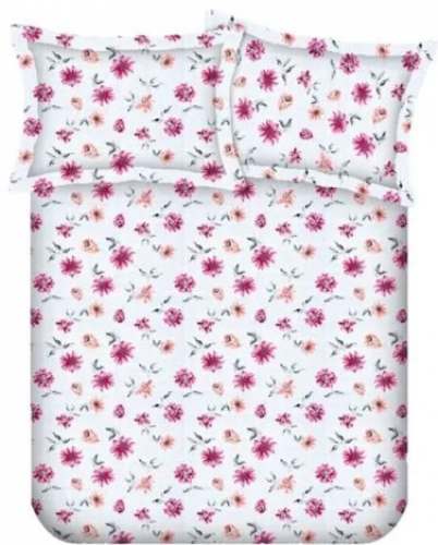 Flower Print Single Bed Sheet by Avni Prints