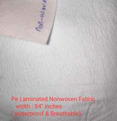 Pe Laminated waterproof Nonwoven Fabric-85 Gsm