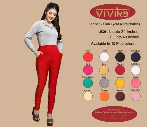 Lycra Cigarette Pants