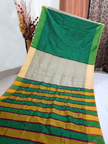 Woven Handloom Silk kantha Saree by Sneha Silk