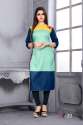Women's Crepe Printed Straight Cut Kurti TF-20