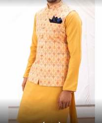 Functional Wear mens Kurta Pajama Set with Koti 