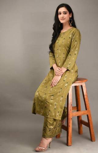 Cotton Kurti With Palazzo Set
