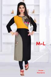 Daily wear Rayon Printed Kurti